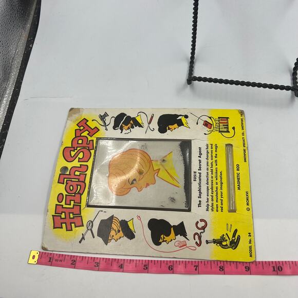 Vintage HIGH SPY Wooly Willy 1966 Magnetic Wand Hair Toy NO WAND Rare Susie - Picture 4 of 9